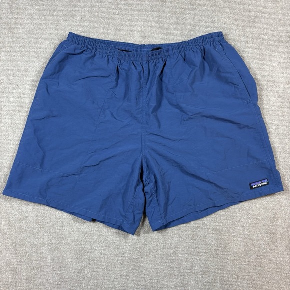 Patagonia Blue Baggies 7" Nylon Mesh Shorts Mens Size XL EUC - Picture 1 of 8